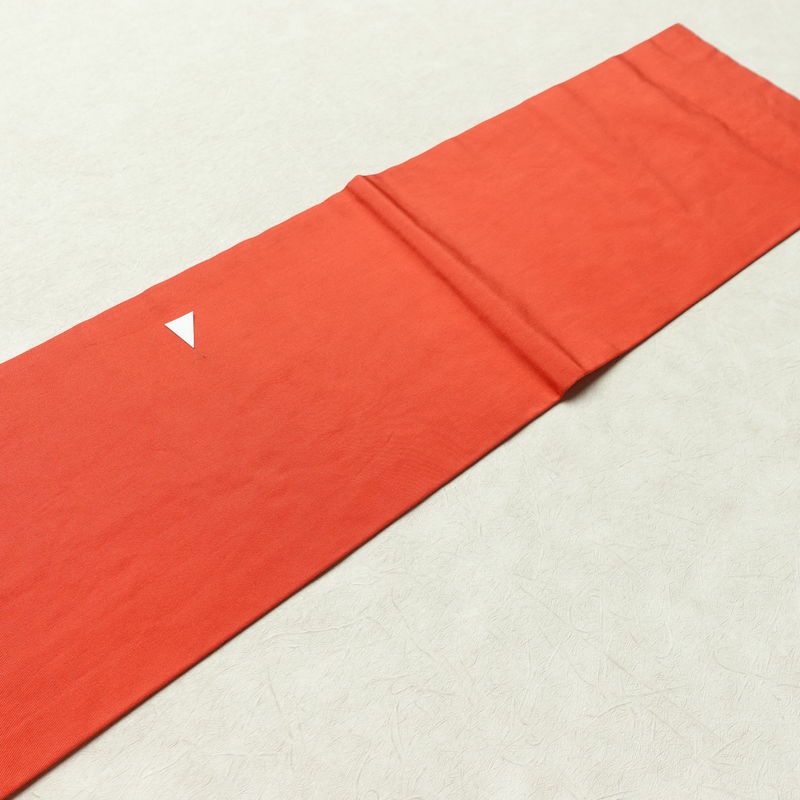 名古屋帯 太鼓柄 正絹 縞柄・線柄 名古屋仕立て なごや帯 リサイクル帯 帯 モダン 赤・朱_画像14