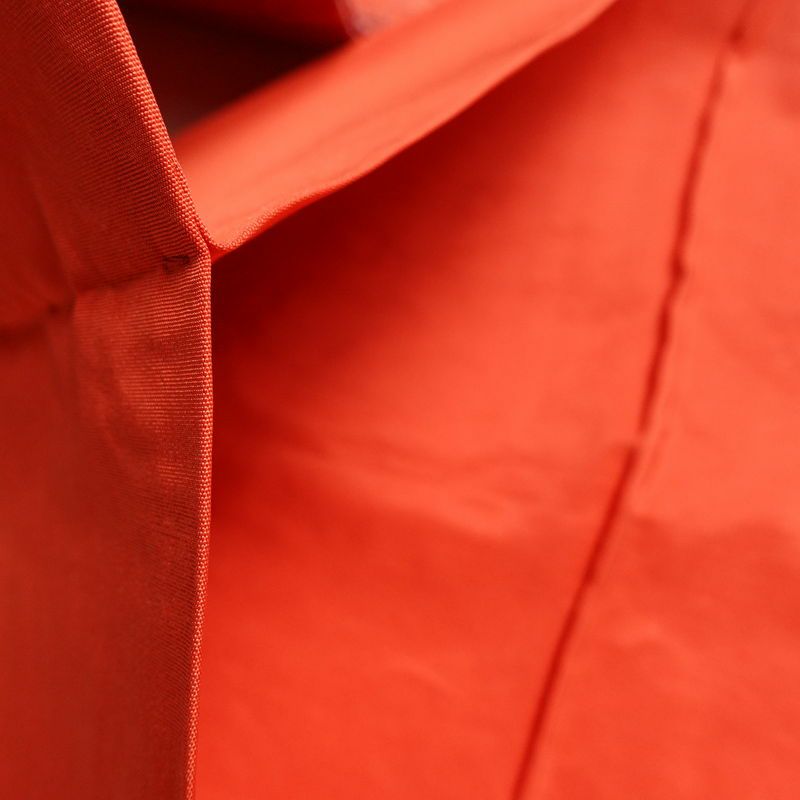 名古屋帯 太鼓柄 正絹 縞柄・線柄 名古屋仕立て なごや帯 リサイクル帯 帯 モダン 赤・朱_画像18