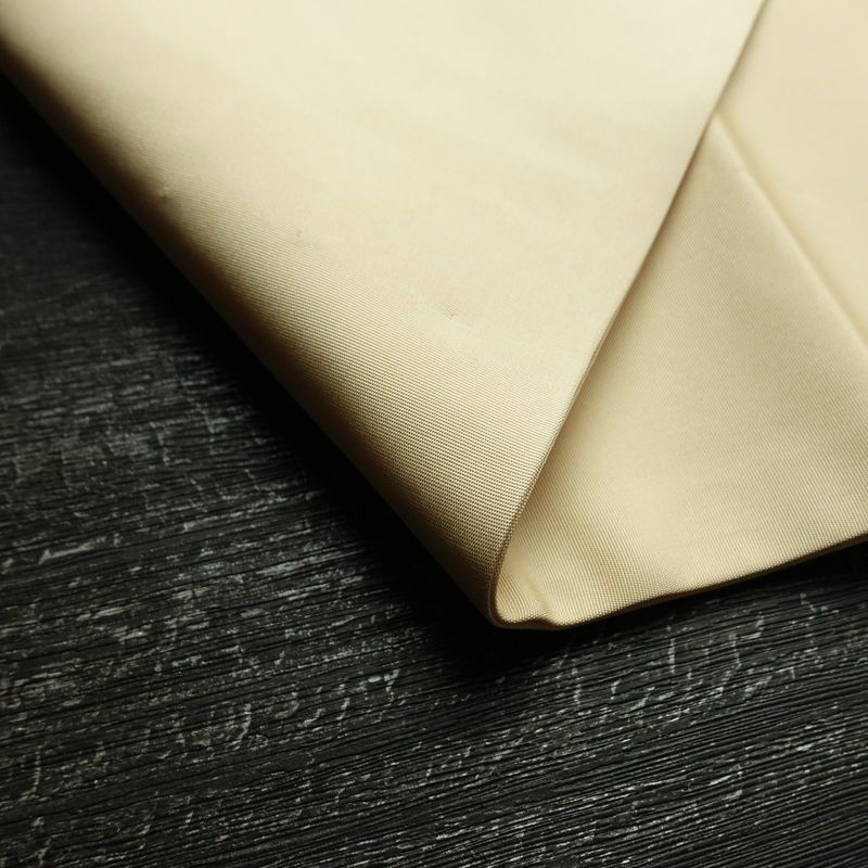 名古屋帯 太鼓柄 良品 正絹 花柄 名古屋仕立て なごや帯 リサイクル帯 帯 刺繍 シンプル ベージュ_画像9