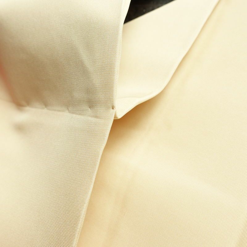 名古屋帯 太鼓柄 良品 正絹 花柄 名古屋仕立て なごや帯 リサイクル帯 帯 刺繍 シンプル ベージュ_画像18