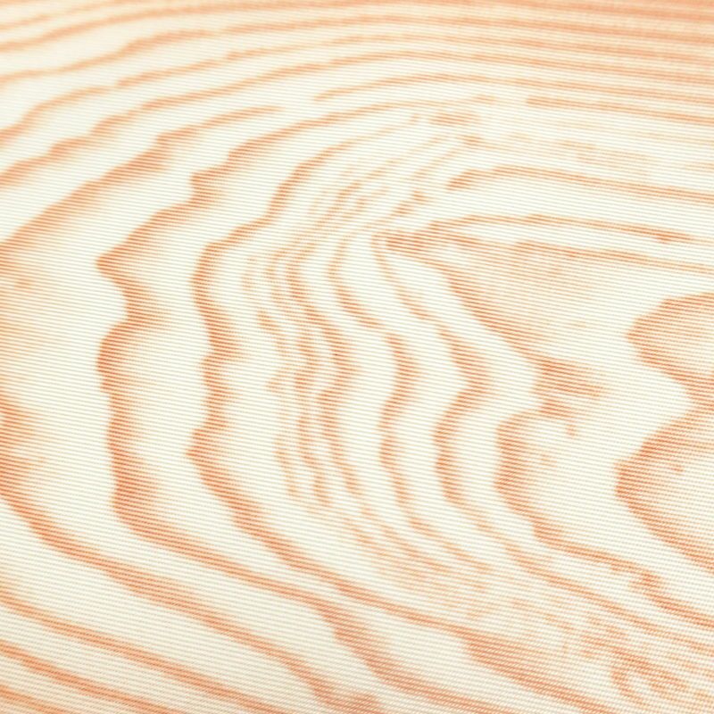 名古屋帯 太鼓柄 良品 落款入り 正絹 幾何学柄・抽象柄 名古屋仕立て なごや帯 リサイクル帯 帯 橙_画像4