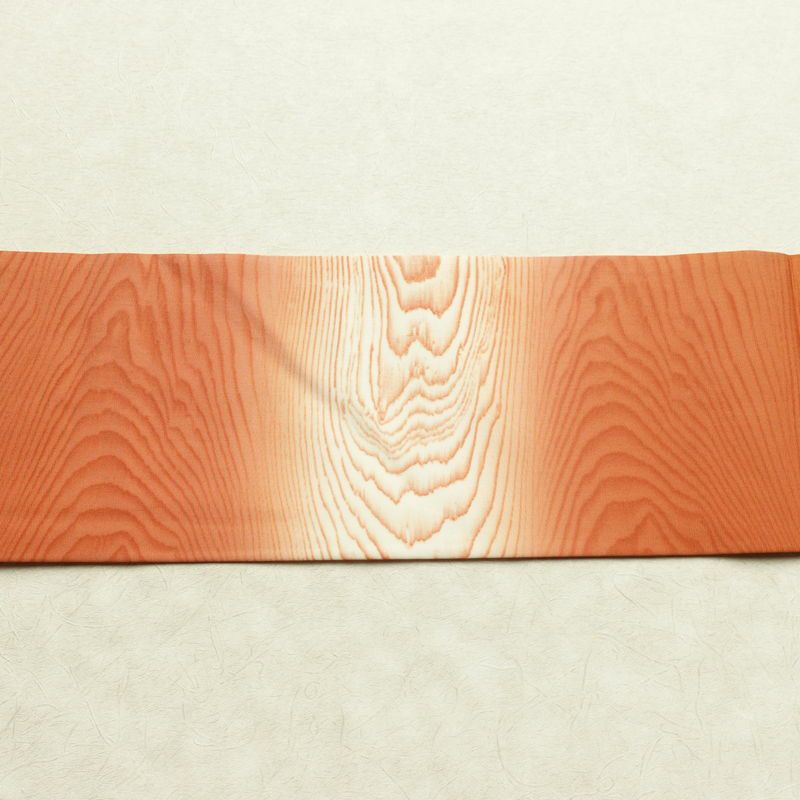 名古屋帯 太鼓柄 良品 落款入り 正絹 幾何学柄・抽象柄 名古屋仕立て なごや帯 リサイクル帯 帯 橙_画像14