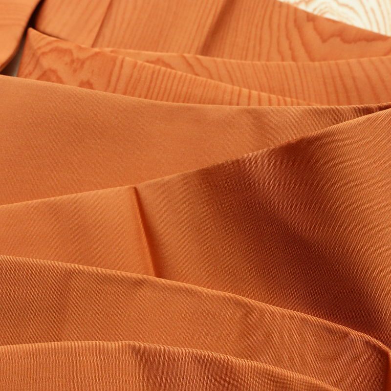 名古屋帯 太鼓柄 良品 落款入り 正絹 幾何学柄・抽象柄 名古屋仕立て なごや帯 リサイクル帯 帯 橙_画像18