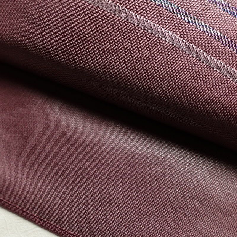 名古屋帯 太鼓柄 正絹 幾何学柄・抽象柄 名古屋仕立て なごや帯 リサイクル帯 帯 シンプル 紫・藤色_画像7