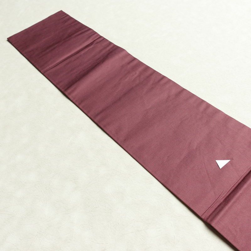 名古屋帯 太鼓柄 正絹 幾何学柄・抽象柄 名古屋仕立て なごや帯 リサイクル帯 帯 シンプル 紫・藤色_画像15