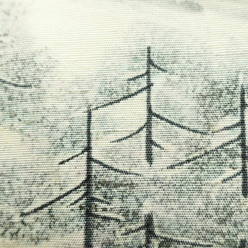 名古屋帯 太鼓柄 落款入り 正絹 風景柄 名古屋仕立て なごや帯 リサイクル帯 帯 白_画像6