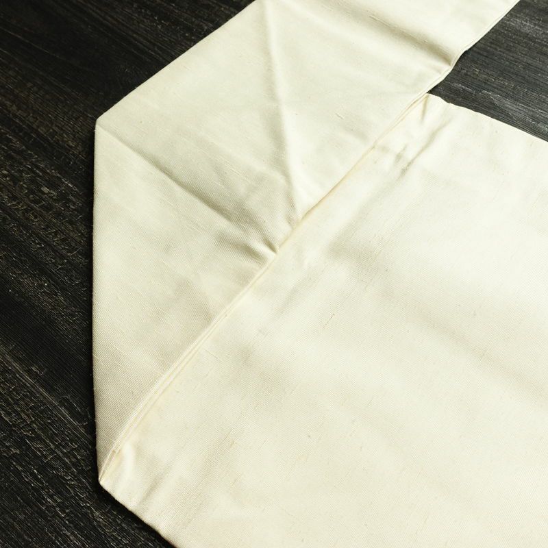 名古屋帯 太鼓柄 落款入り 正絹 風景柄 名古屋仕立て なごや帯 リサイクル帯 帯 白_画像19