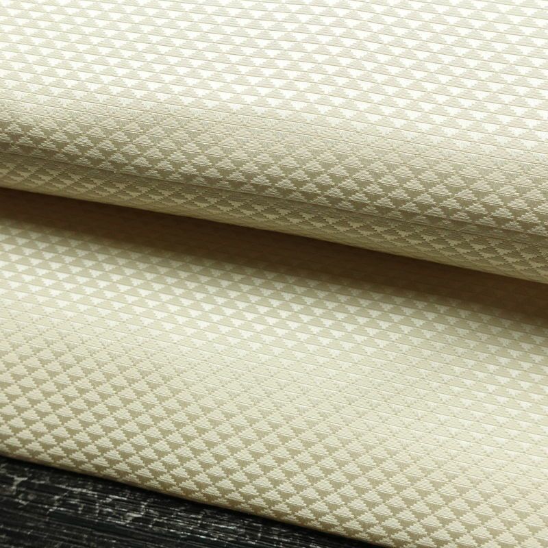 名古屋帯 太鼓柄 美品 落款入り 正絹 木の葉・植物柄 名古屋仕立て なごや帯 リサイクル帯 帯 シンプル_画像8