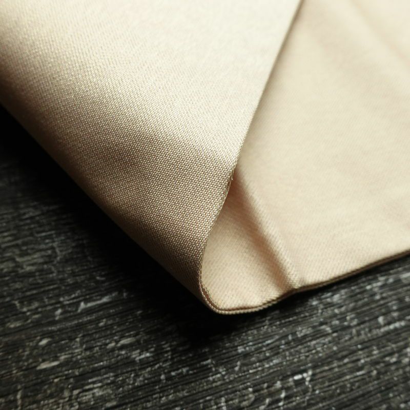 名古屋帯 螺鈿箔 太鼓柄 良品 しつけ糸付き 正絹 花柄 名古屋仕立て なごや帯 リサイクル帯 帯 箔 金彩 ベージュ_画像10