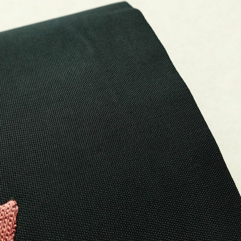 名古屋帯 太鼓柄 金駒刺繍 正絹 古典柄 名古屋仕立て なごや帯 リサイクル帯 帯 刺繍 シンプル 黒_画像8
