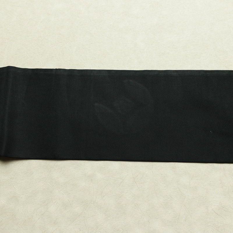 名古屋帯 太鼓柄 金駒刺繍 正絹 古典柄 名古屋仕立て なごや帯 リサイクル帯 帯 刺繍 シンプル 黒_画像15