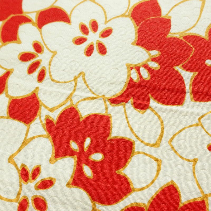 名古屋帯 全通柄 良品 正絹 花柄 名古屋仕立て なごや帯 リサイクル帯 帯 多色使い_画像3