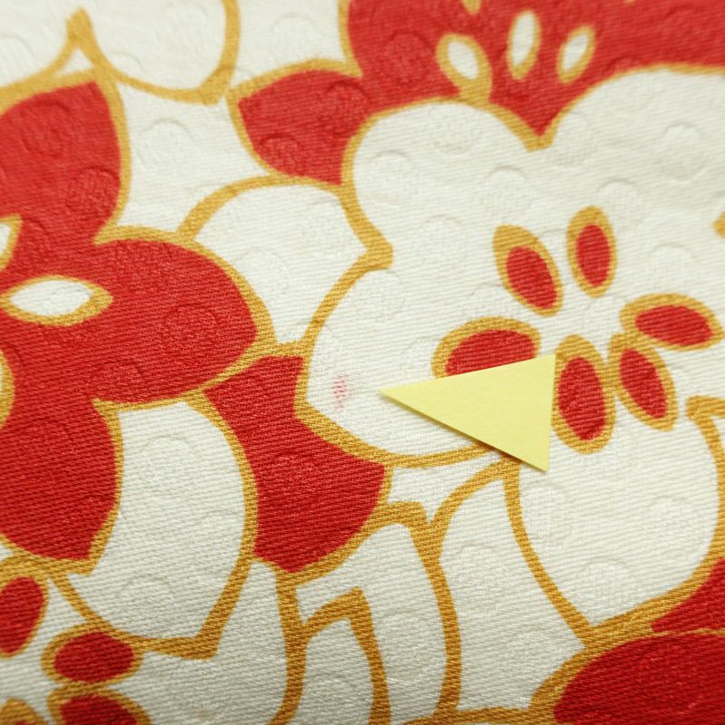 名古屋帯 全通柄 良品 正絹 花柄 名古屋仕立て なごや帯 リサイクル帯 帯 多色使い_画像5