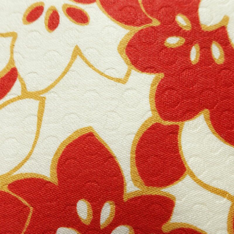 名古屋帯 全通柄 良品 正絹 花柄 名古屋仕立て なごや帯 リサイクル帯 帯 多色使い_画像7