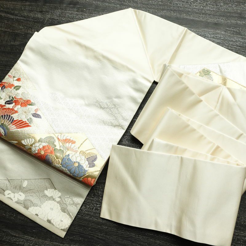 名古屋帯 桃山招宴文 九寸本金 太鼓柄 良品 正絹 古典柄 名古屋仕立て なごや帯 リサイクル帯 帯 箔 金糸 金・銀_画像16