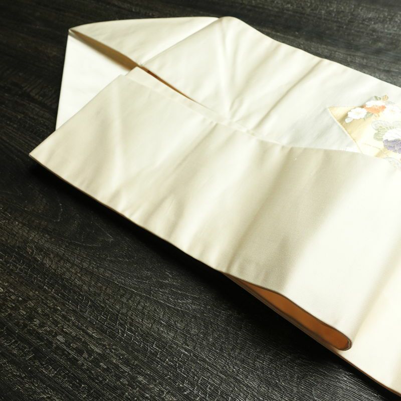 名古屋帯 桃山招宴文 九寸本金 太鼓柄 良品 正絹 古典柄 名古屋仕立て なごや帯 リサイクル帯 帯 箔 金糸 金・銀_画像19