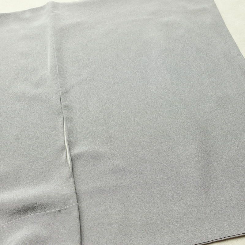 色留袖 落款入り 縮緬 正絹 幾何学柄・抽象柄 袷仕立て 身丈157.5cm 裄丈63.5cm リサイクル着物 着物 共八掛 シンプル グレー_画像15