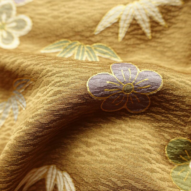 振袖 良品 金駒刺繍 正絹 古典柄 袷仕立て 身丈159.5cm 裄丈65cm リサイクル着物 着物 箔 金彩 成人式 二十歳 二十歳の集い フォーマル 華やか 菊 黄・黄土色_画像21