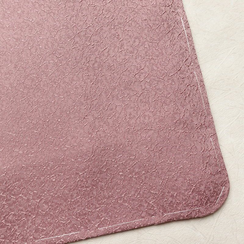 色無地 美品 しつけ糸付き 一つ紋付き 正絹 その他の柄 袷仕立て 身丈156cm 裄丈61cm リサイクル着物 着物 お茶会 フォーマル シンプル 紫・藤色_画像15