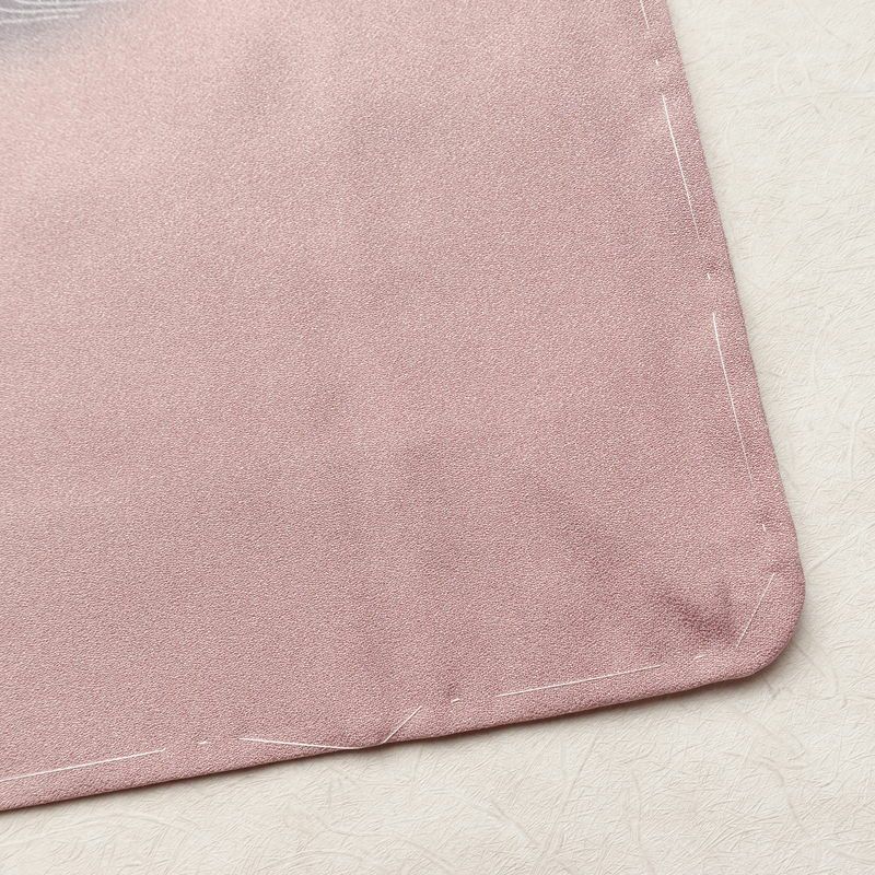 付け下げ 良品 しつけ糸付き 正絹 風景柄 袷仕立て 身丈166.5cm 裄丈66cm リサイクル着物 着物 箔 入学式 卒業式 七五三 お宮参り フォーマル 紫・藤色_画像16