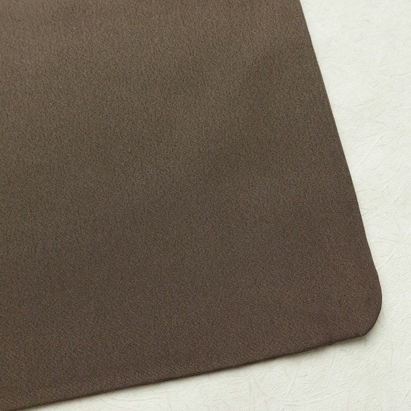 付け下げ 縮緬 金駒刺繍 正絹 木の葉・植物柄 袷仕立て 身丈153.5cm 裄丈63cm リサイクル着物 着物 箔 卒業式 フォーマル 茶_画像16