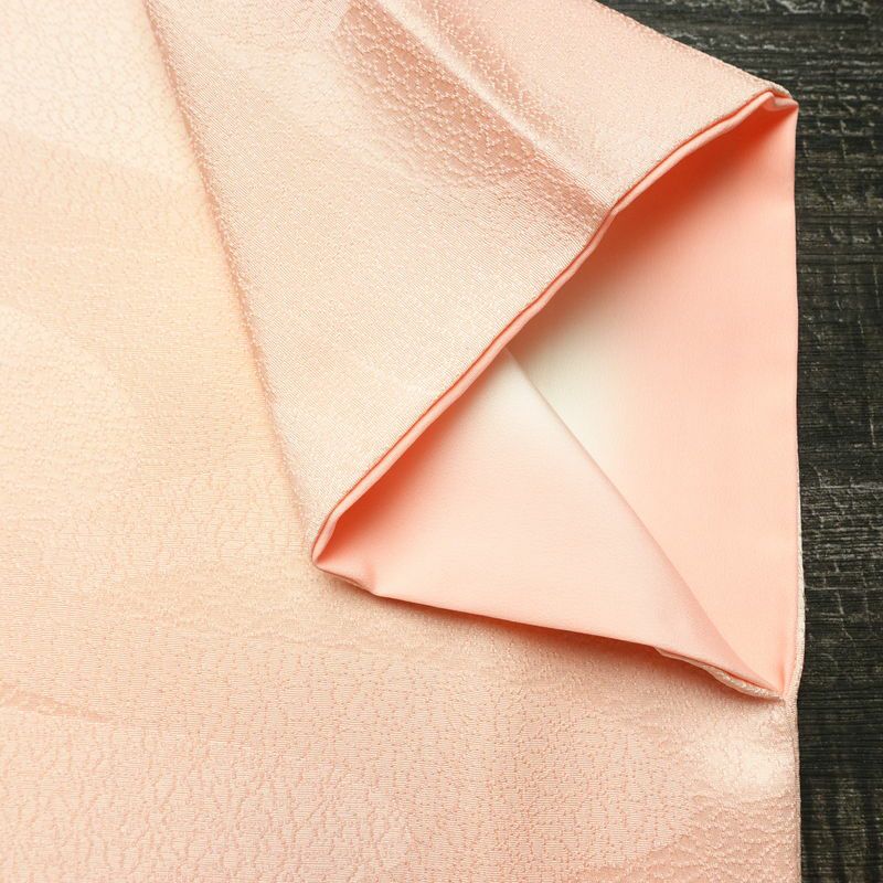 小紋 堅牢染 正絹 流水・波柄 袷仕立て 身丈161.5cm 裄丈68.5cm リサイクル着物 着物 ピンク_画像11