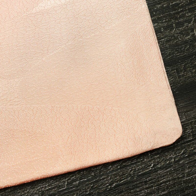 小紋 堅牢染 正絹 流水・波柄 袷仕立て 身丈161.5cm 裄丈68.5cm リサイクル着物 着物 ピンク_画像12