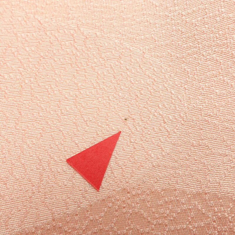 小紋 堅牢染 正絹 流水・波柄 袷仕立て 身丈161.5cm 裄丈68.5cm リサイクル着物 着物 ピンク_画像20