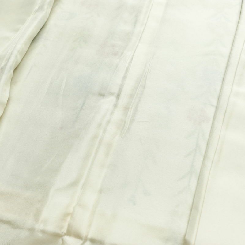 訪問着 正絹 花柄 袷仕立て 身丈163cm 裄丈63cm リサイクル着物 着物 結婚式 パーティー フォーマル 菊 白_画像19