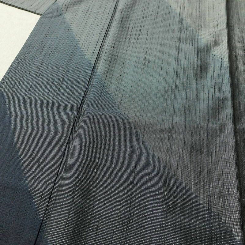 紬 付下 良品 落款入り 諏訪好風 正絹 幾何学柄・抽象柄 袷仕立て 身丈160.5cm 裄丈62.5cm リサイクル着物 着物 洒落 粋 青・紺_画像5