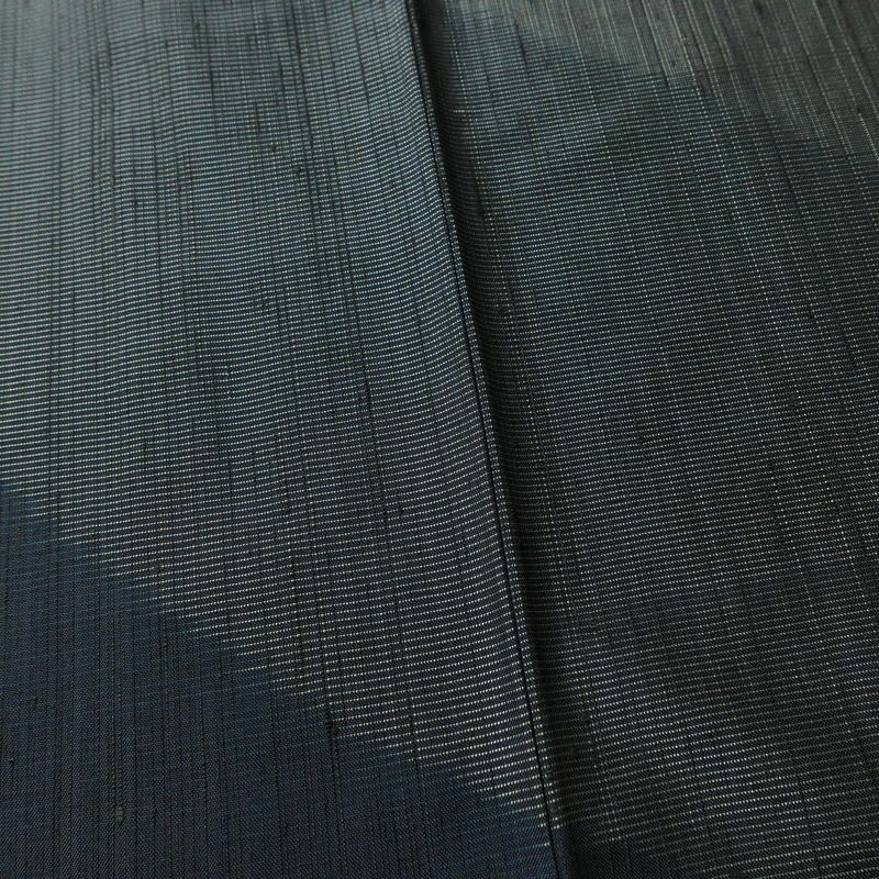 紬 付下 良品 落款入り 諏訪好風 正絹 幾何学柄・抽象柄 袷仕立て 身丈160.5cm 裄丈62.5cm リサイクル着物 着物 洒落 粋 青・紺_画像10