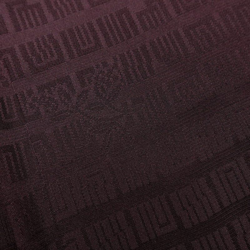 色無地 美品 しつけ糸付き 一つ紋付き 正絹 木の葉・植物柄 袷仕立て 身丈149cm 裄丈63cm リサイクル着物 着物 未使用品 お茶会 フォーマル 紫・藤色_画像20