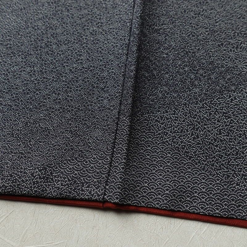 小紋 正絹 古典柄 袷仕立て 身丈158.5cm 裄丈64cm リサイクル着物 着物 青・紺_画像12