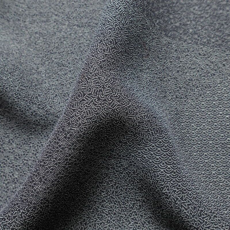 小紋 正絹 古典柄 袷仕立て 身丈158.5cm 裄丈64cm リサイクル着物 着物 青・紺_画像20