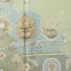 訪問着 落款入り 絞り 金駒刺繍 正絹 花柄 袷仕立て 身丈159.5cm 裄丈63.5cm リサイクル着物 着物 箔 金彩 入学式 卒業式 七五三 お宮参り フォーマル 緑・うぐいす色_画像6