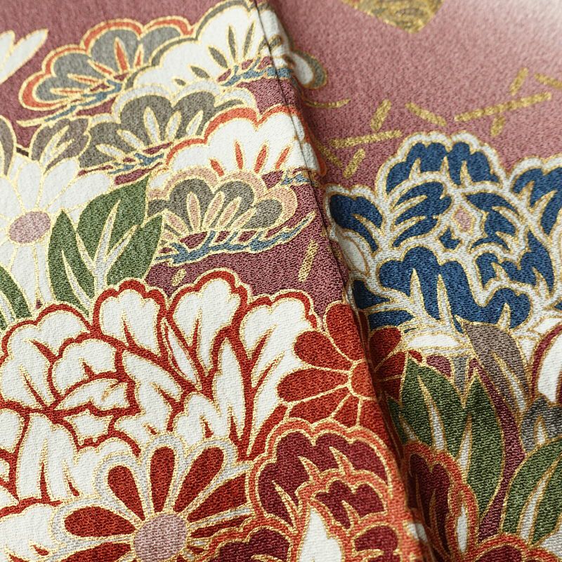振袖 良品 正絹 古典柄 袷仕立て 身丈164.5cm 裄丈67cm リサイクル着物 着物 結婚式 成人式 二十歳 二十歳の集い フォーマル 華やか 多色使い_画像12