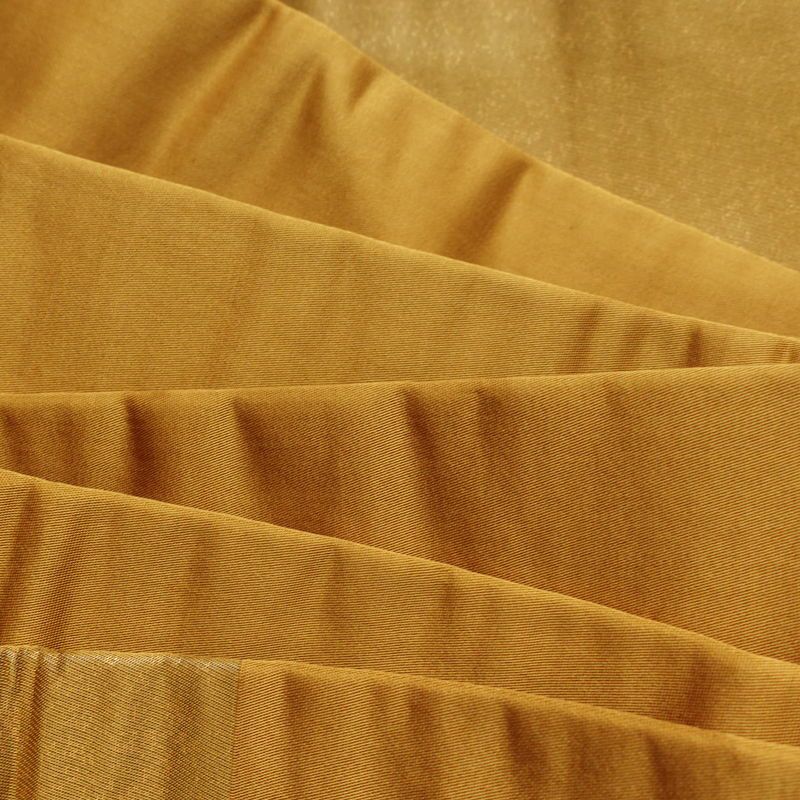 名古屋帯 太鼓柄 正絹 幾何学柄・抽象柄 名古屋仕立て なごや帯 リサイクル帯 帯 モダン 黄・黄土色_画像17