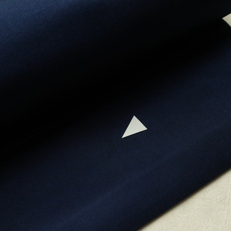 名古屋帯 太鼓柄 正絹 木の葉・植物柄 名古屋仕立て なごや帯 リサイクル帯 帯 箔 青・紺_画像8