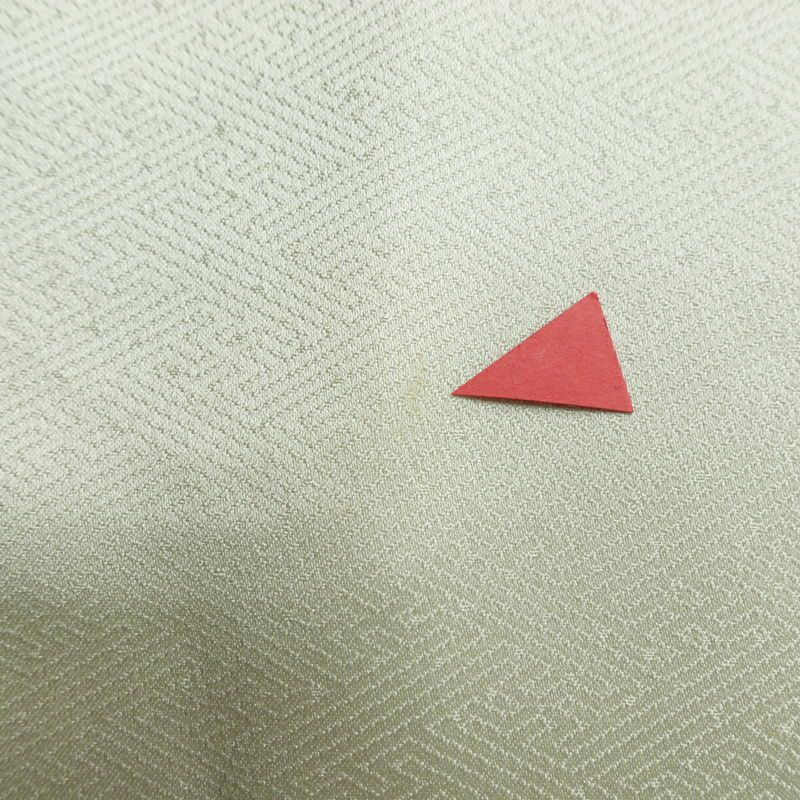 訪問着 しつけ糸付き 相良刺繍 綸子 正絹 花柄 袷仕立て 身丈164cm 裄丈65cm リサイクル着物 着物 箔 金彩 入学式 卒業式 結婚式 七五三 お宮参り フォーマル 菊 緑・うぐいす色_画像19