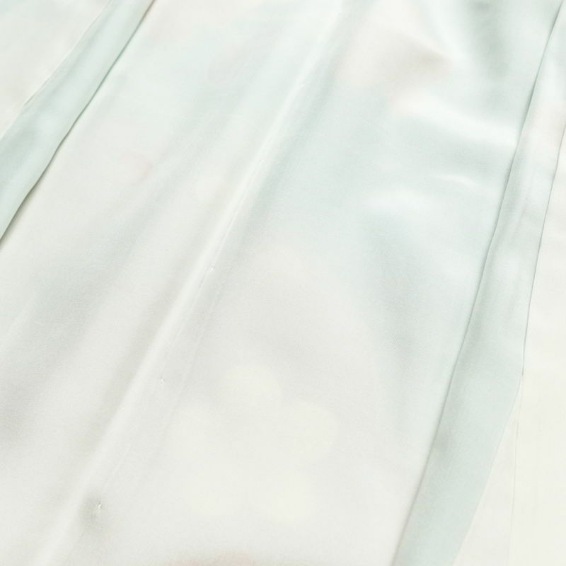 振袖 良品 金駒刺繍 正絹 花柄 袷仕立て 身丈164cm 裄丈68cm リサイクル着物 着物 箔 金彩 成人式 二十歳 二十歳の集い パーティー フォーマル 華やか 梅 萩 菊 ミントグリーン 緑・うぐいす色_画像20