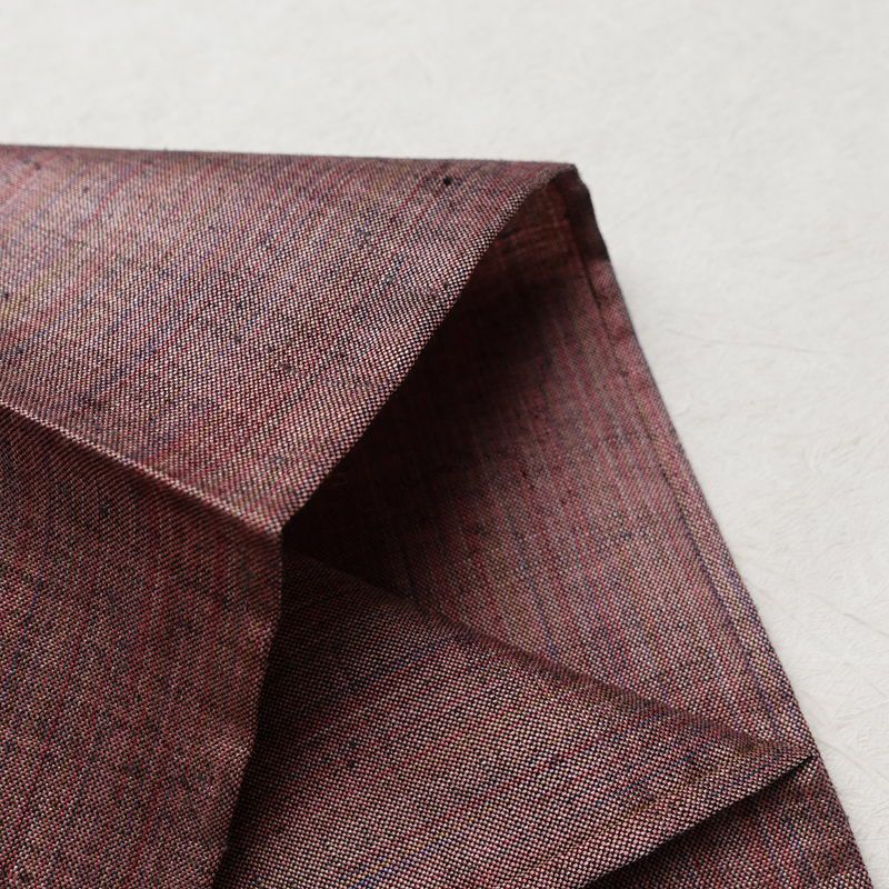 単衣 紬 バチ衿仕立て 正絹 縞柄・線柄 単衣仕立て 身丈158cm 裄丈65cm リサイクル着物 着物 紬地 ピンク_画像15