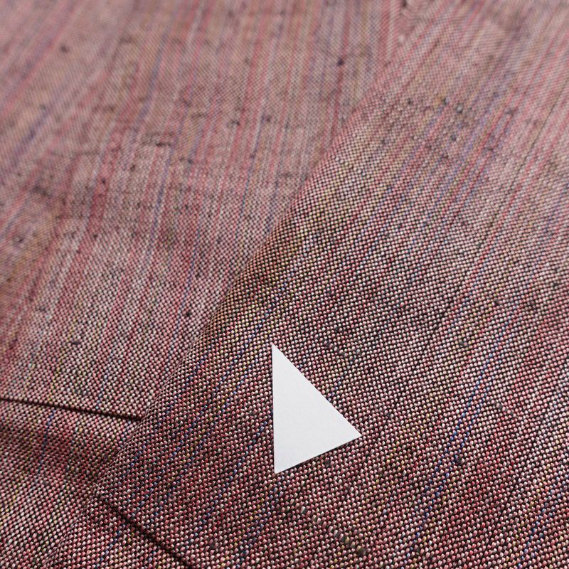 単衣 紬 バチ衿仕立て 正絹 縞柄・線柄 単衣仕立て 身丈158cm 裄丈65cm リサイクル着物 着物 紬地 ピンク_画像18