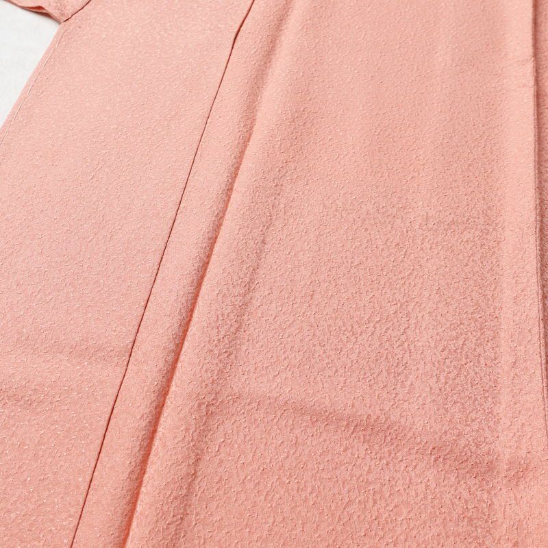 色無地 美品 落款入り しつけ糸付き 一つ紋付き 正絹 無地 袷仕立て 身丈164.5cm 裄丈64cm リサイクル着物 着物 お茶会 フォーマル ピンク_画像5