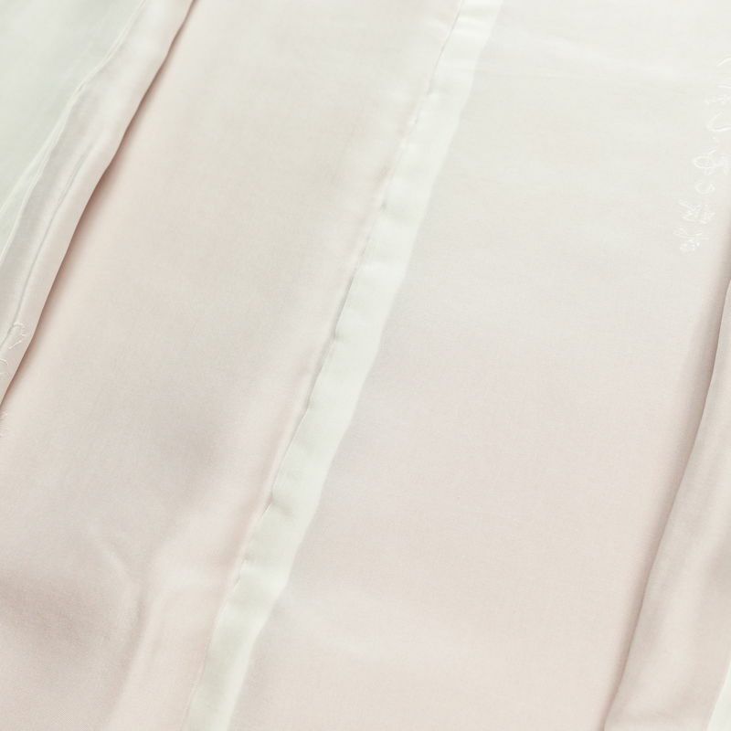 色無地 美品 落款入り しつけ糸付き 一つ紋付き 正絹 無地 袷仕立て 身丈164.5cm 裄丈64cm リサイクル着物 着物 お茶会 フォーマル ピンク_画像18