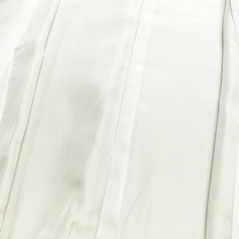 訪問着 美品 しつけ糸付き 正絹 木の葉・植物柄 袷仕立て 身丈157cm 裄丈64.5cm リサイクル着物 着物 箔 金彩 入学式 卒業式 七五三 お宮参り フォーマル 黄・黄土色_画像19