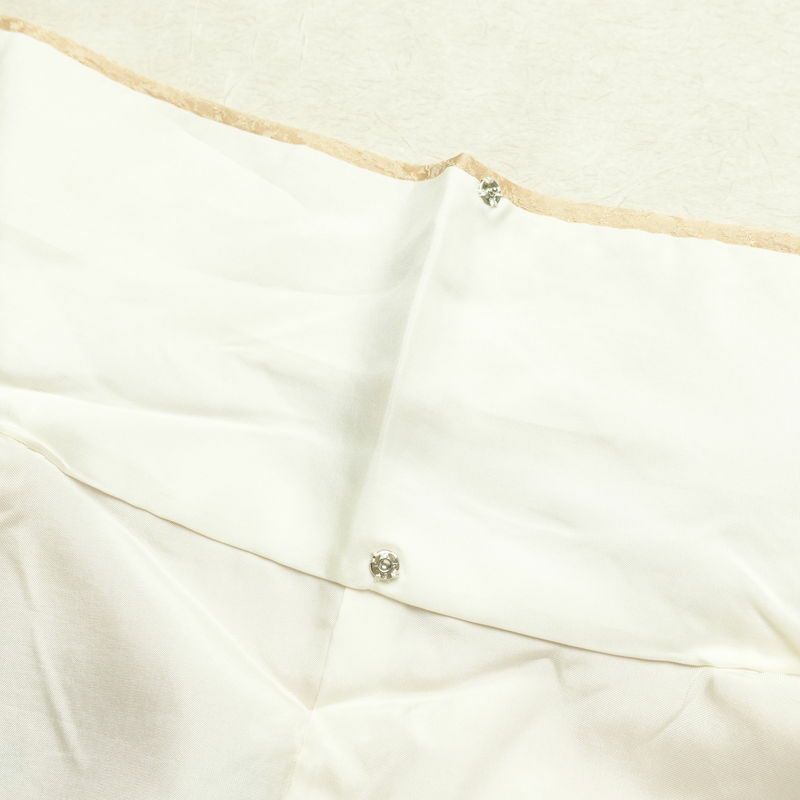 訪問着 美品 ふくれ織 正絹 古典柄 袷仕立て 身丈161cm 裄丈67cm リサイクル着物 一部しつけ糸付き 着物 箔 入学式 卒業式 七五三 お宮参り フォーマル ベージュ_画像21