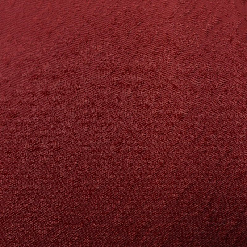 色無地 良品 しつけ糸付き 正絹 古典柄 袷仕立て 身丈167cm 裄丈67cm リサイクル着物 着物 お茶会 小豆・エンジ_画像7