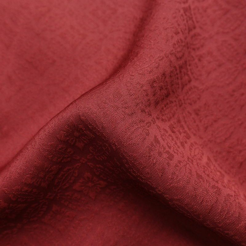 色無地 良品 しつけ糸付き 正絹 古典柄 袷仕立て 身丈167cm 裄丈67cm リサイクル着物 着物 お茶会 小豆・エンジ_画像18