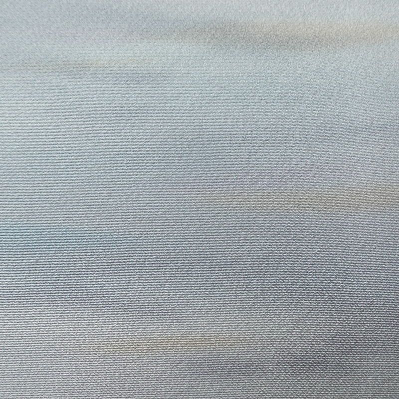 小紋 美品 しつけ糸付き 縮緬 一つ紋付き 正絹 その他の柄 袷仕立て 身丈169cm 裄丈68.5cm リサイクル着物 着物 共八掛 青・紺_画像7