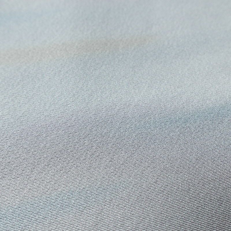 小紋 美品 しつけ糸付き 縮緬 一つ紋付き 正絹 その他の柄 袷仕立て 身丈169cm 裄丈68.5cm リサイクル着物 着物 共八掛 青・紺_画像8